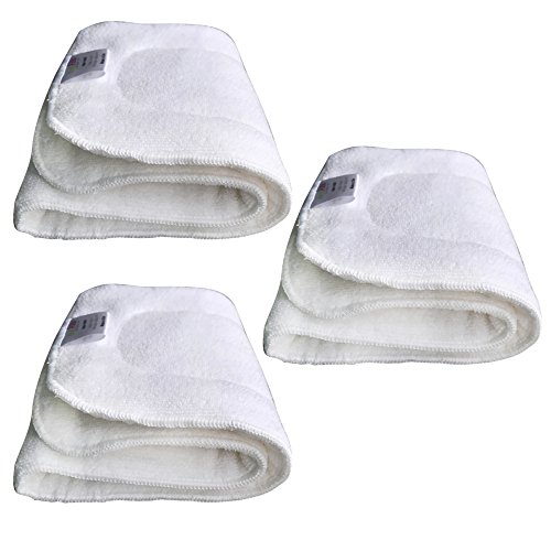 EcoAble Teen/Adult Microfiber Inserts for Incontinence Cloth Diapers (3-Pack, Microfiber)
