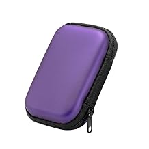 XinGeeek EVA Hard Carrying Case for Miyoo Mini Plus/R36S/R35S/RGB20SX /NBERNIC RG35XX/RG35XX Plus Game Console Travel Storage Bag Protective Pouch Purple