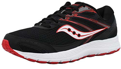 Saucony Mens Cohesion 13 Blackred Walking Shoe 11.5 M Us