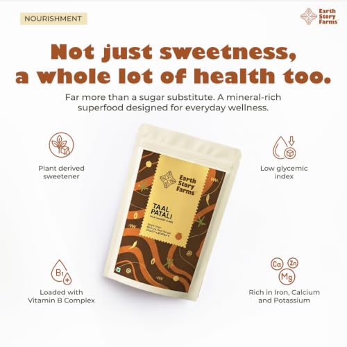 Image of Earth Story Farms Natural Palm jaggery Cubes | 100% Pure | Boosts Digestive System | Karupatti Mittai - 400gm