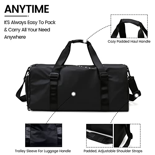 Sporttaschen für Damen und Herren, Reisetasche und Handtaschen - mit Schuhfach und Nassfach - Travel Bag für Sport… – Bild 6