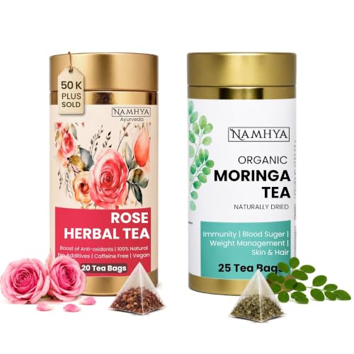 Image of Namhya Rose & Moringa Tea | Immunity, Skin Radiance & Vitality
