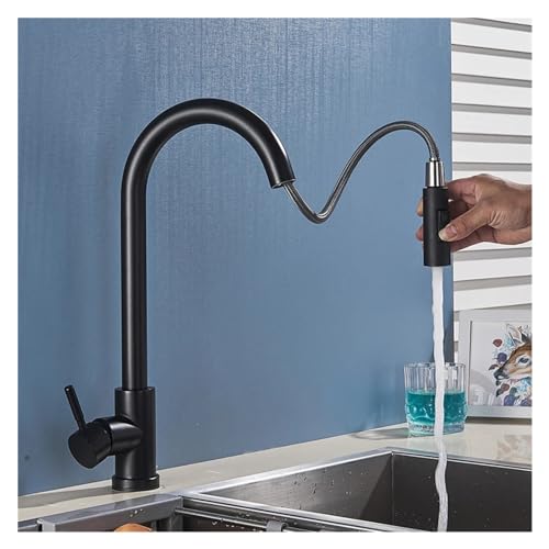 Grifo de cocina con sensor táctil inteligente y caño extraíble giratorio 360 5