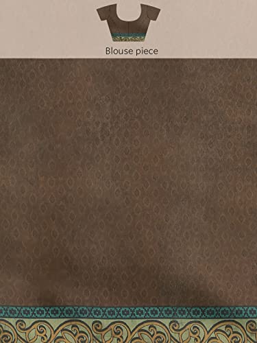 Image of Amazon Brand - Anarva Women's Kalamkari Saree With Blouse Piece