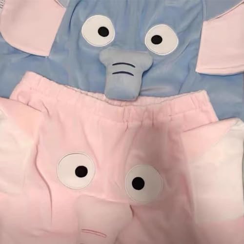 Jumbo Trunks Pajamas,Elephant Pajama Pants,Funny Elephant Shorts,Cute Pajama Bottoms Couple Loose Home Casual Pajama Shorts2