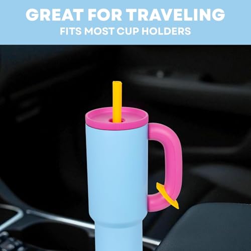 Image of CYNVEXA Tumbler with lid and Straw 1200ML Cup Stainless Steel Vacuum Insulated Tumbler for Water, Iced Tea or Coffee 1.2L Office Gym Travelling (Black and White)