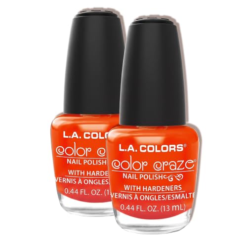 L.A. COLORS Color Craze Nail Polish, Spat! CNP510 (Pack of 2)