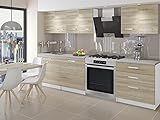  NOORA  Cucina Componibile Componibile + Lineare L 180 cm 6 pz  Piano di Lavoro Incluso  Set di mobili da Cucina