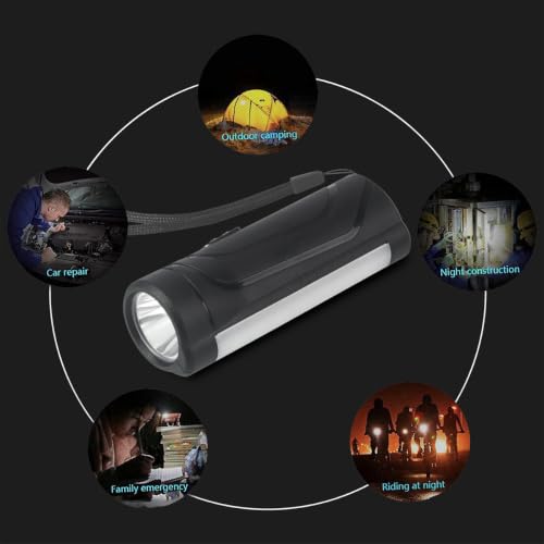 Image of Rechargeable Flashlight - 10000 Lumen High Power LED Torch, 1200M Long Beam, USB-C Charging, 10+ Hours Runtime, Adjustable Zoom Light for Camping, Hiking, Emergency, Outdoor Use (LED)