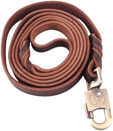 Jiawu Sturdy Dog Training Leash Made of Leather for Medium Large Dogs Walking and Training — view 7