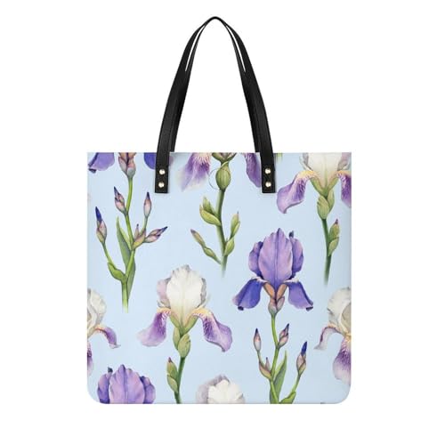 Sac à bandoulière fleurs violettes pour escapades de week-end et shopping urbain
