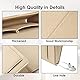 BOOWEN Betttasche Bett Organizer Filz Sofa Aufbewahrungstasche Anti-Rutsch Hängetasche Hochbett Nachttisch Hängend Tasche für Buch, Brille, iPad, Handy, Fernbedienung (beige)