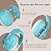 Moonybaby 2-in-1 Baby Ear Protection, Comfortable Noise Cancelling Baby Headphones, Adjustable, Blue
