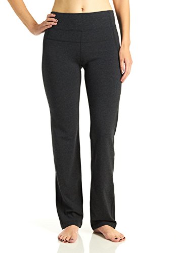 Calvin Klein Women's High Waist Narrow Straight Leg Pant, Slate Heather, X-Small