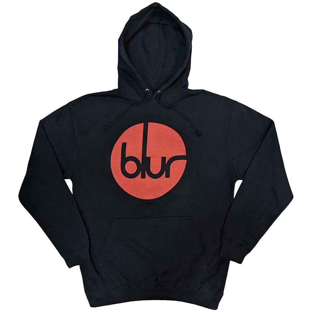 Blur Unisex Adult Circle Logo Hoodie (XXL) (Navy Blue)