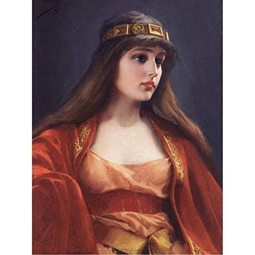 Fine Art Prints Falero Bedouin Girl Painting Unframed Wall Poster Home Decor Premium