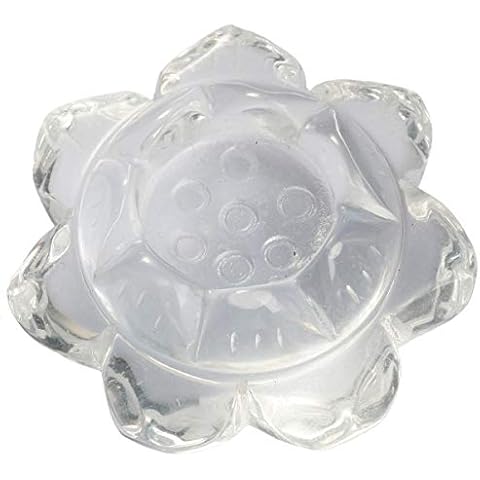 mookaitedecor puerta velas/Soporte de pelota flor de Lotus piedra natural Cover