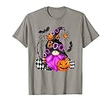 Photo Gallery divertente boo gnome per halloween con pipistrello e zucca witchy maglietta Photo Gallery divertente boo gnome per halloween con pipistrello e zucca witchy maglietta