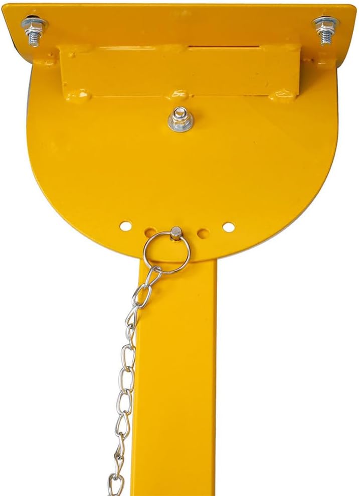 29" Heavy-Duty Snow Shovel with Wheels – Steel Frame Snow Pusher with 5-Angle Adjustable Blade, Ergonomic Cushioned Handle, 10" Anti-Skid Wheels for Driveway & Sidewalk Clearing,Yellow