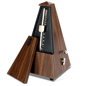 Mechanische metronoom, traditionele piramidestijl, 40-208 beatpart-beginnerstrainer, geschikt voor het oefenen van piano, viool, gitaar, bas, drums en andere muziekinstrumenten