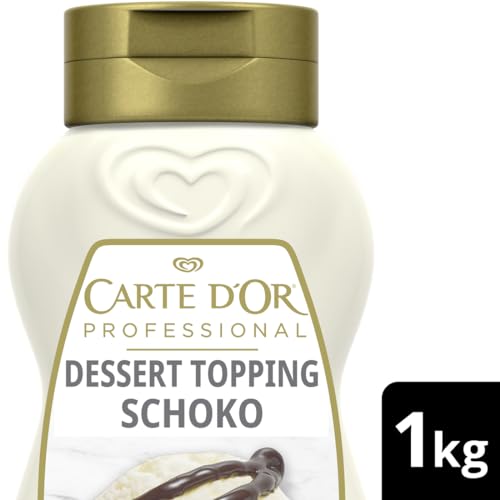 Carte d’Or Dessert Topping Schoko Sauce, zartbitter, 1er Pack (1x 1kg), Verpackung kann variieren