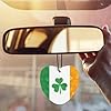 Irish Flag with Shamrock 3 PCS Car Air Freshener Hanging Aromatherapy Tablets Automotive Ornament for Auto Room Bathroom Bedside Love form #4