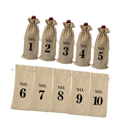Bolsas de lino estilo europeo para botellas de vino: el detalle vintage ideal para bodas 2