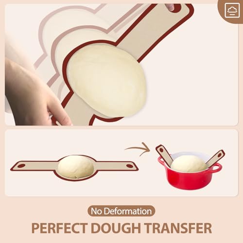 image for Koolstuffs Silicone Bread Sling for Dutch Oven, 2 PCS Red Non-Stick & 