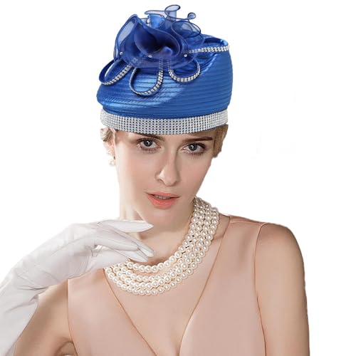 Sombrero Kentucky Derby con diseño floral de brillante miniatura 1