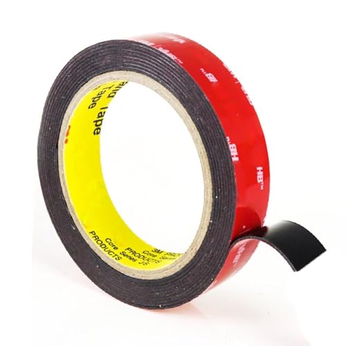 Image of SANKA Double Sided Tape Heavy Duty, vhb 5952 Mounting Foam Tape, 1 /2 in x 15.6 FT 0.043 inch Thick, Waterproof High Temperature Resistant Strong Adhesive Tape for Car Trim, Solar Panel, Home Office DIY