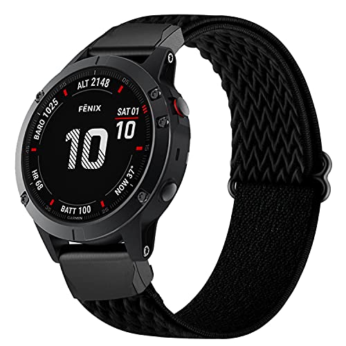 Bracelet montre Garmin EPIX 2 nylon extensible 22mm pour Forerunner 955 - 5
