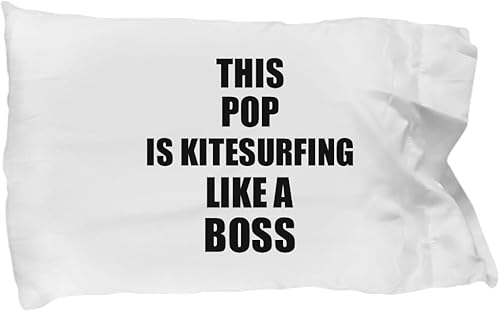 This Pop is Kitesurfing Like A Boss Pillowcase Funny Gift Idea Family Present Pillow Cover Case 20x30