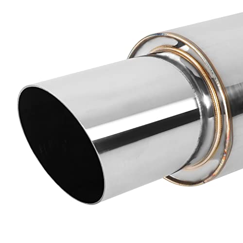 Dna Motoring EXA-MF-004-T1 Stainless Steel Straight Through Exhaust Muffler Universal,3 Inch Outlet thumb #2
