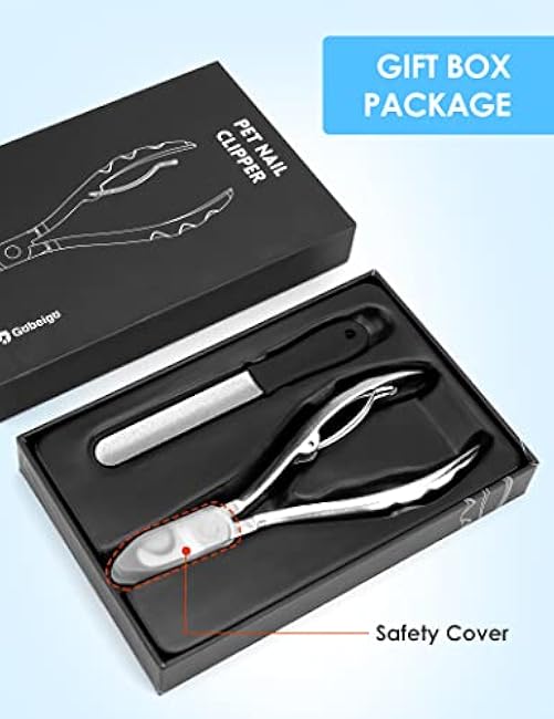 Gobeigo Upgrade Wide Open Dog Nail Clippers for Large Dogs Cut Like Butter, Heavy Duty Dog Nail Trimmer Full Metal Razor Sharp Professional for All Dogs Cats with Thick Toenail-L8BvxNUg