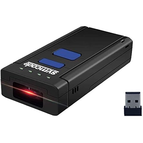 Bluetooth Barcode Scanner,symcode 3 in 1 Portable Mini Handheld Bluetooth 2.4G Wireless USB Wired Bar Code Reader,LED/Buzzer/Vibration Indicators,work with Windows,Mac,IOS,Android,Linux systems Cover