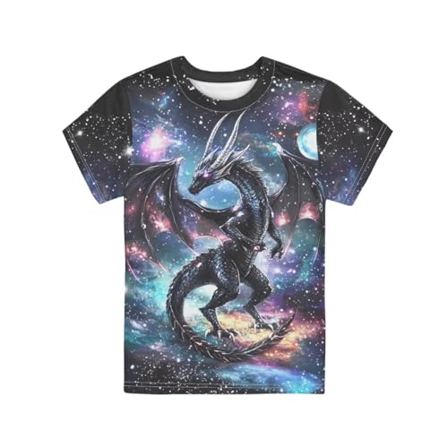 Image of Kids Graphic T-Shirt Boys Girls Novelty Tees Top Short Sleeve Shirts Summer Blouses 3-16