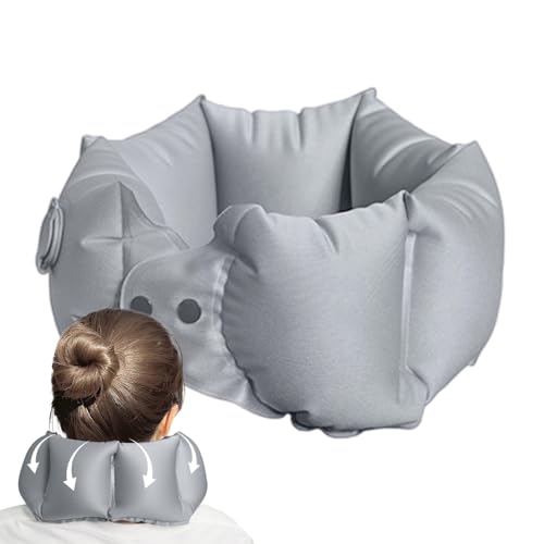 Generisch Cojín de viaje Avión, Almohada cervical inflable para viajar, accesorios de viaje aéreo conveniente para adultos y niños