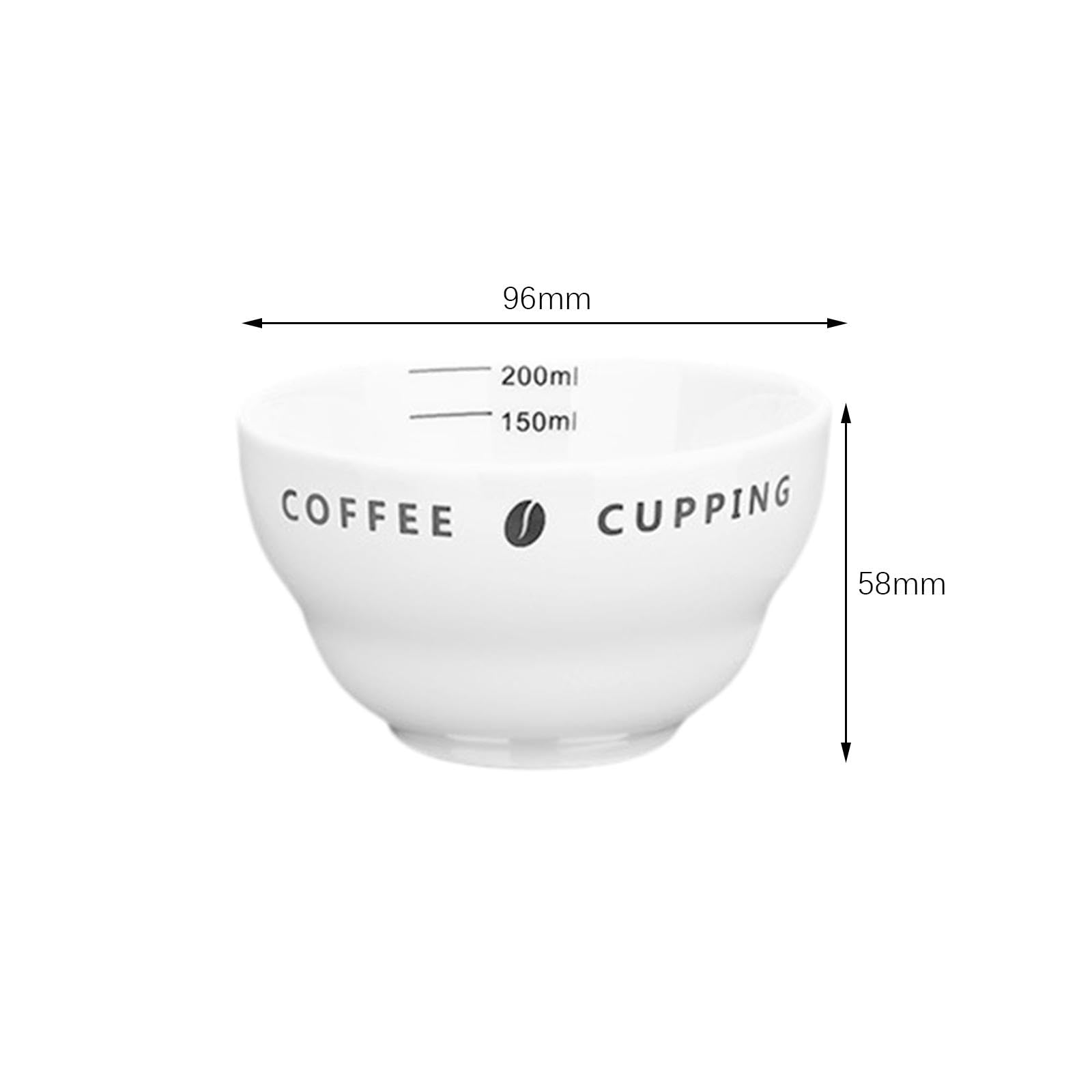 4 Tazzine Da Caffè Espresso, Tazze Da Degustazione, Tazze Dosatrici, Tazze Da Caffè Realizzate in Materiale Spesso per La Degustazione di Caffè in Bar