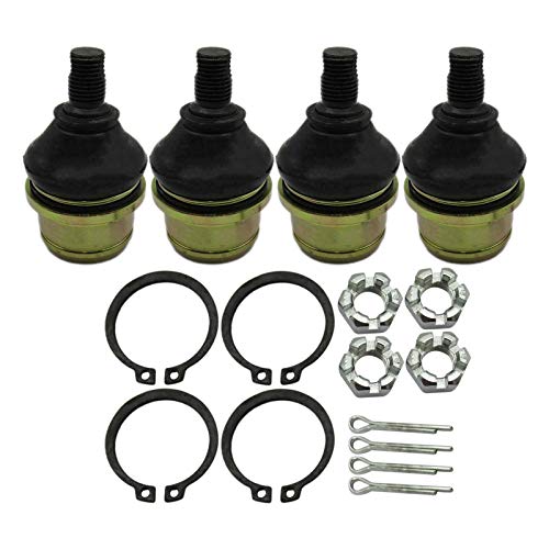 New 4 Pcs Ball Joint Kit Fit for Honda 51355-HP5-601 51375-HP5-601 Rancher 420 Upper Lower
