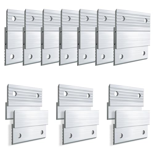 10 Pairs Heavy Duty French Cleat Hangers (Silver)