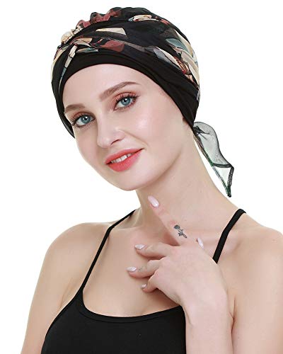 Cancer Hats For Hair Loss Women Chemo Turbans Scarves Bamboo Viscose Headwear #TOP6