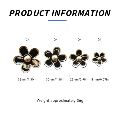 Image of 4PCS Car Daisy Flower Air Vent Clip, Cute Auto Outlet Air Conditioning Clip, Sweet Girly Vehicle Fresheners Gift for Women Girls, Car Interior Decor Universal Fit (Black, Vanilla)
