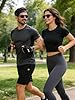ZOXOZ Mens Shorts Gym Running Sports Summer Cotton Casual Joggers Shorts with Elasticated Waist Zipper Pockets Black M #2