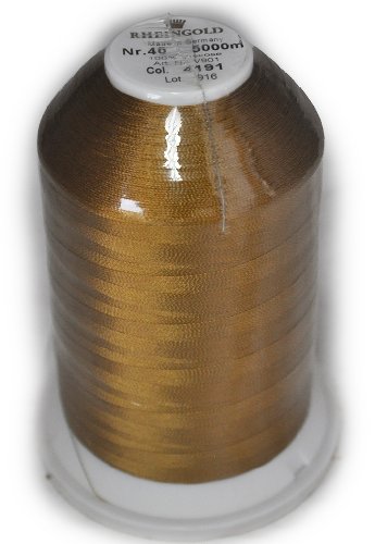 Hilo Rayón Rheingold No. 40 Verde, Cono Comercial para Bordado en Máquina, 5500 yardas miniatura 1
