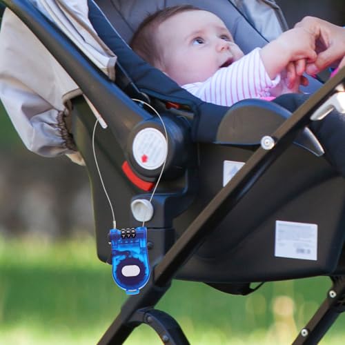 Candado Biometrico Azul para Bicicleta y Esquí miniatura 6