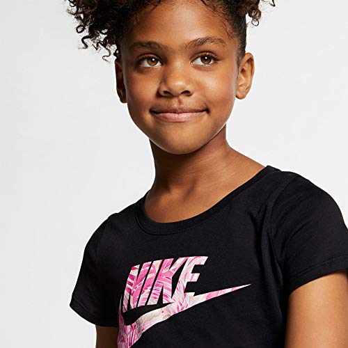 Nike Sportswear Girl's Futura Scoop Neck T Shirt Small Black3
