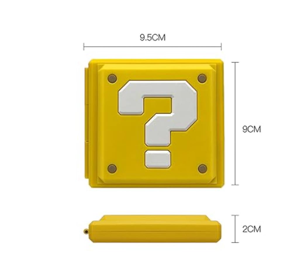 pretelytiti Game Card Storage Case for Nintendo Switch2, 12 Game Card Slots & 12 Micro SD Card Slots, Protective Travel Holder, Hard Shell, Soft Silicone Lining (Yellow 12 Card) - Image 4