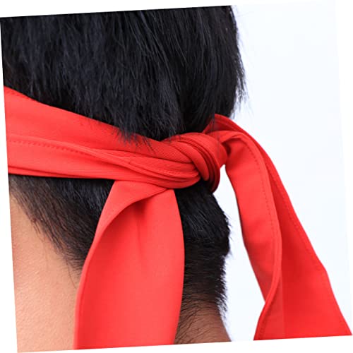GANAZONO 4 Pcs red comfort Faixa de cabeça para karatê testeira esportiva Faixa de cabeça para espor