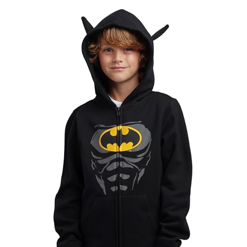 Traje Batman para niños 2 piezas con capucha y joggers miniatura 4