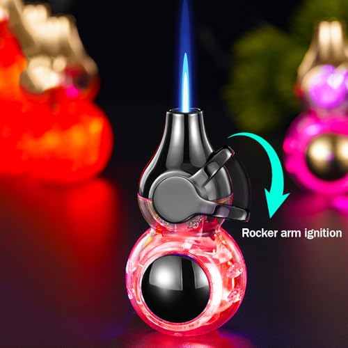 Encendedor Jet Torch recargable con llama ajustable miniatura 3